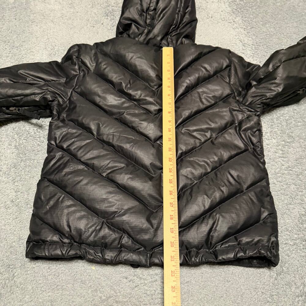 Burton Down Puffer Jacket Womens Small Black Snowboard Ski Coat Hooded - Picture 6 of 10